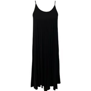 Old Navy Sundress Large Stretch Jersey Knit Racerback Beach Vacation Black